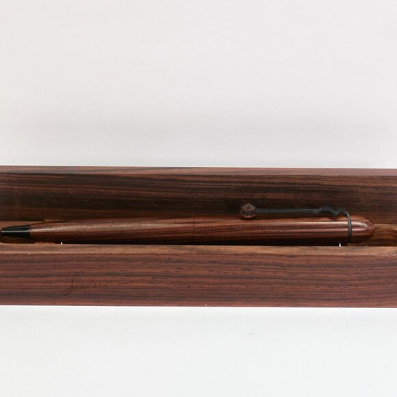 Elliot Landes Penmakers Wooden Ballpoint Pen / Handmade USA / Wooden Gift Box - Picture 1 of 9